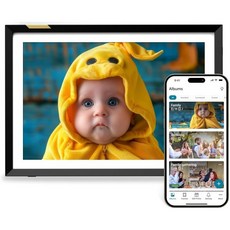Nixplay Digital Touch Screen 사진틀 10.1인치 가족과 친구를 연결합니다블랙화이트 매트