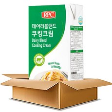 RPC 리치 데어리블랜드 쿠킹크림 박스 (1L x 12개입) 밀락골드 대체 로제 파스타