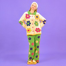 [위글위글] 파자마 세트(롱) - Find Your Flower 긴팔 수면 잠옷 여성 홈웨어 340210