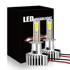 강력한 H1 Led 헤드 라이트 80w 12000lm 6500k 자동차 조명 12v 24v 방수 H1 H3 미니 사이즈 자동차 액세서리 교체 전구, 없음, 1개