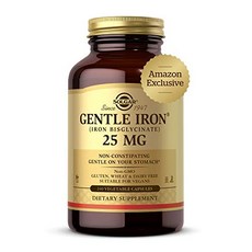 솔가 철분제 젠틀 라이언 25mg Solgar 240캡슐, 240정, 1개