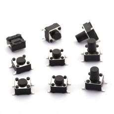 20PCS 6X6 푸시 버튼 스위치 SMD 6X6X4 라이트 터치 10 11 12 13 14 15 16 17MM 전원, 20PCS 6x6x5mm, 20개