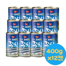 동원 자연산 김치찌개 400g x12캔 간단 술집안주 캔꽁치요리 대량구매, 12개