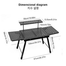 버너테이블 IGT 접이식 전술 다기능 경량 휴대용 캠핑 화로 야외 낚시용