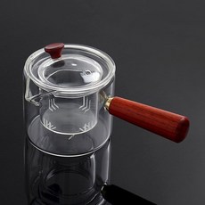티포트 로하티우드핸들 내열유리 차포트(400ml) 티팟, 없음, 1개