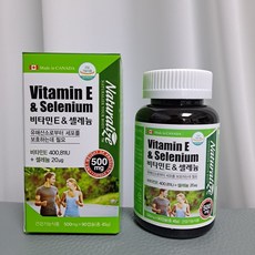 팜그린 비타민E & 셀레늄 500mg x 90캡슐, 1개