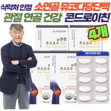 소연골 콘드로이친 뮤코다당단백 콘드로이친 1200 소연골 뮤코다당단백 관절엔 콘드로이친 연골 건강 이시형박사 식약청 인정 뮤코다당 단백 누코다당단백, 4개, 60정