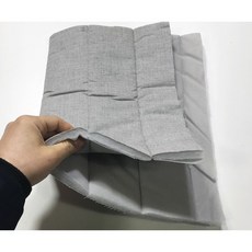 44.직기 양면 솜패딩지 솜누빔지 그레이 도톰 소량