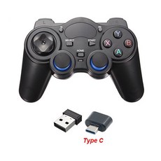 USB 2.4G 무선 게임 컨트롤러 패드 OTG 컨버터 PS3/슈퍼 콘솔/스마트 폰/TV 박스용, C형, 01 Type C, 1개