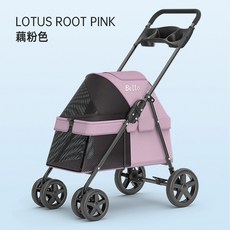 바다몰 강아지유모차 애견 접이식 펫 개모차 레인커버 커버 방석 개모차 접이식 쿠션 대형견 퍼피웨건, 연보라색[S사이즈]