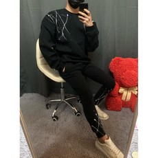 [추천]페인팅 맨투맨 트레이닝세트(2color)