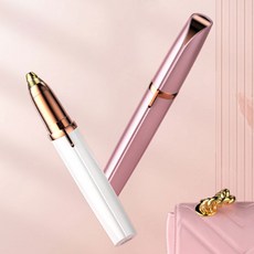 전동 눈썹 정리기 다듬기 바리깡 눈썹칼 솜털 면도기 제모기 2종컬러, 로즈핑크기계만