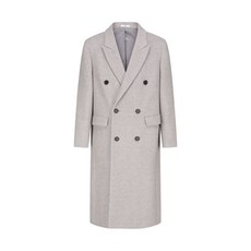 지오지아 남성용 모 블렌드 더블 롱 코트 AEC4CB1103