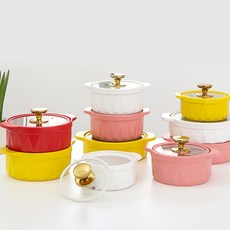 까르투하 퀀텀 세라믹 전골냄비22cm 4colors, 옐로우, 1개