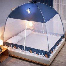 침대 모기장 몽골 모기장 1.8m 침대 1.5m 받침대 설치 면제 가정용 방아 1.2m 모기장 9, 02 1.5m(5피트) 침대