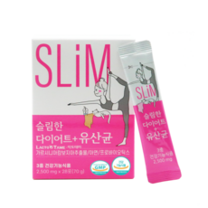 락토테미 슬림한 유산균 다이어트 체지방감소 장건강 면역기능 3중기능성 건강기능식품 가르시니아 캄보지아 추출물, 70g, 1개