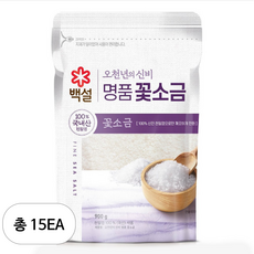 백설 오천년의 신비 명품 꽃소금, 900g, 15개