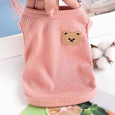 Coco studio Pet Coco Indie Bear 背心, 1個, 玫瑰粉