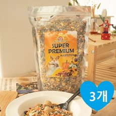 슈퍼주 프리미엄 햄스터 사료 1200g, 3개