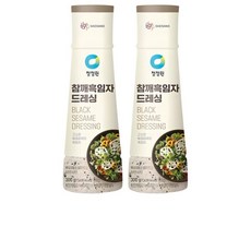 청정원 참깨 흑임자 드레싱, 500g, 10개