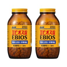 아사히 에비오스 맥주효모 일본 효소 1200정 X 2개 세트