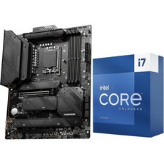 마이크로센터 인텔 i712700KF 게이밍 데스크톱 프로세서 12 8P+4E 코어 최대 5.0GHz 잠금 해제 LGA1700 600 시리즈 칩셋 125W 번들MSI PRO Z7, Intel 13th I7-13700K + MAG Z79 - 인텔i712700