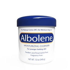 Albolene Face Moisturizer and Makeup Remover Facial Cleanser and Cleansing Balm Fragrance Free Cre, 1개