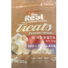 하림더리얼 강아지 동결건조 트릿, 북어맛, 30g, 1개