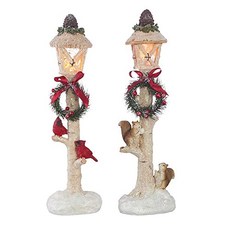 NMT Raz 수입 Yuletide 수집 16.75 조명이있는 자작 나무 가로등 기둥 2의 구색 - P0478085LQ4QYF6, 기본