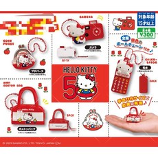 4종풀세트 헬로 키티 50주년 가챠 일본 정품 산리오 키티 가챠폰 50주년 키링 세트 4개