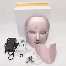 마데리아몰 led피부관리기계 가정용피부관리기 led피부관리기 LED마스크 집에서피부관리기 집에서쓰는피부관리기 피부관리기계 레이저피부관리기 가정용피부관리기기 led피부관리, 로즈 골드 더블 페이스 마스크