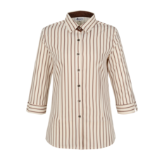 (남녀공용 ) 커피줄 스판 칠부셔츠 -GUS7216 셔츠 조리복 블라우스 서빙복 조리복 셔츠 셔츠조리복 유니폼 여성셔츠 홀유니폼 카페유니폼