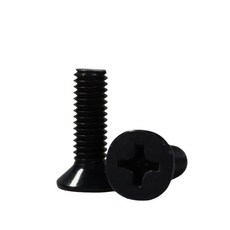 볼트몰 볼트 너트 나사 흑색 십자 접시머리 흑착색, M3, 12mm, 56개