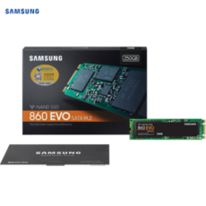 SAMSUNG 860EVO 250G / 500G / 1TB M.2 SATA 프로토콜 단면 솔리드 스테이트 SSD 860EVO M.2 2280250G, 1, 단일상품