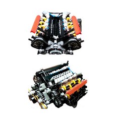 8기통 미니엔진 모형 조립 V8엔진 어셈블리모델 교육용, 단일 엔진