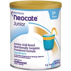 Ensur Neocate Junior Without Prebiotics PediatricTube Feeding Formula Unflavored 14.1 oz. Can Powde, 상세 설명 참조0