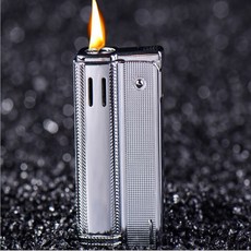 레트로 오스트리아 등유 라이터 오래 된 금속 원래 석유 가솔린 담배 라이터 시가 화재 briquet 담배 라이터 선물, 1개, 은^0