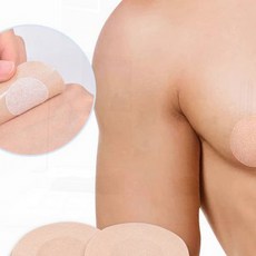 남성 니플패치 수영 헬스 실리콘 가슴 보호 스포츠 방수, 1개