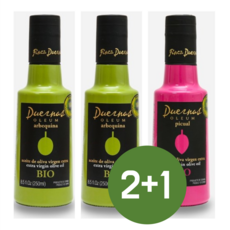 핀카듀에르나스 스페인 유기농 엑스트라 버진 올리브유 250ml, 아르베퀴나2병 + 피구알1병