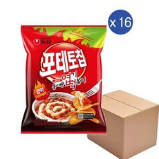 농심 포테토칩 엽떡오리지널맛 (50gx16개), 800g, 1박스