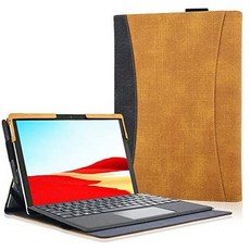 서피스 프로X 케이스 커버 T46 ACdream Microsoft Surface Pro X Case Multiple Angle Viewing with Pock, Brown