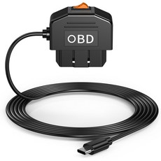대시 카메라용 OBD to C 타입 충전기 전원 케이블 자동차 DVR 대시캠 24 시간 주차 모니터 액세서리, OBD Cable
