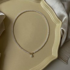 천연진주목걸이