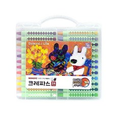 문교레일크레파스24색