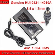 HU10421-14010A 65W 충전기 48V 1.36A AC 어댑터 Hikvision DS7604NI-E1 모니터 전원 공급 장치
