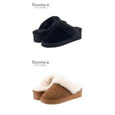 [현대백화점]베어파우 여성 키높이 양털 슬리퍼 JULIE WEDGE 2종 택1 K1742KD-W