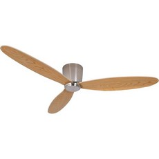 Lucci Air 21288401 레이더 DC 천장 선풍기 52인치 검정색 블레이드 포함, Brushed Chrome and Teak