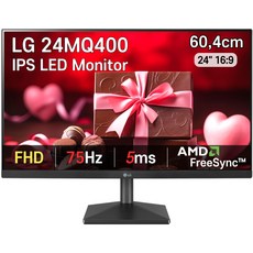 LG전자 24MQ400 60Cm LED IPS 컴퓨터 모니터 24MK430H 후속 모델 사무용 가정용 CCTV (재고보유-당일출고), 24MQ400 (IPS 24인치모니터)