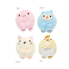 반려견 교육 인형 촉감 말랑 청각 삑삑 애니멀 토이, 부엉이