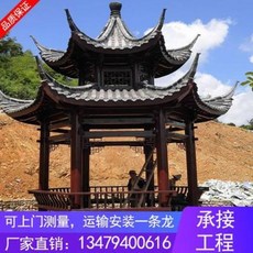 육각정 팔각정자 맞춤 제작하다 공장 맞춤형 방부목 정자 야외정원 육팔각 이중 간이빌라, 01 납량정정제